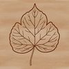 Delicate Nature Illustration An isolated digital rendering of a leaf with intricate details, suitable for graphic design projects.