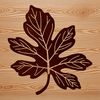 Free Vector Clip Art Graphic Design Element An intricately designed SVG graphic of a solo leaf in a clean and precise style.