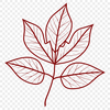 Vector illustration of a single green leaf with detailed veins.