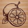 Vector Citrus Fruit Graphic A high-quality illustration of a lemon in vector format.