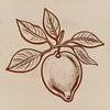 Free Vector Fruit Art A colorful illustration of a lemon fruit in various design formats, suitable for digital projects.