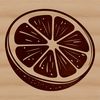 Beautiful Lemon SVG Graphic A digital illustration of a lemon fruit with its peel intact.