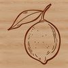 Free SVG Lemon Graphic Design A stylized vector illustration of a yellow citrus fruit.