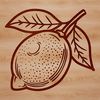 Citrus Fruit Icon Design SVG File An accurate depiction of a citrus fruit, ideal for creating digital designs with precision and scalability.