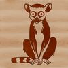 Cute Primate Graphics A small primate with a long tail and pointed snout, characteristic of the lemur species.