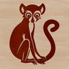 Wild Lemur Vector Art A detailed illustration of a lemur, created in vector format, suitable for various design projects.