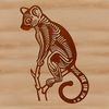 A detailed illustration of a lemur, suitable for vector design projects.