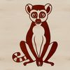 Free SVG lemur graphics for creative projects A free vector graphic illustration of a lemur in its natural habitat.