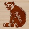 A high-quality SVG illustration of a wild animal, specifically a lemur.