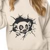 Playful Primate Portrait Vector Art A vector illustration of a lemur's head with a playful expression.