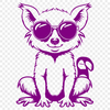 Unique Lemur In SVG - For Free Download, Commercial Use