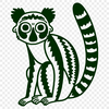 Free Lemur In SVG, PNG, PDF And DXF File Formats - Free