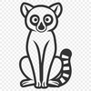 Free Artistic Lemur Illustration