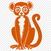 Free Stunning Lemur Vector Drawing