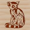 Free Lemur SVG Clip Art A graphic illustration of a lemur, a small primate native to Madagascar.