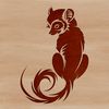 Graphic Lemur Illustration An SVG design featuring a lemur in a detailed, graphic style, suitable for use in various digital applications.