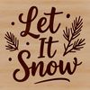 A Christmas-themed vector quote with a snowy background, perfect for DIY projects.