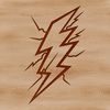 Electric Beauty Vector An abstract design element featuring a lightning strike with sharp edges and clean geometry.