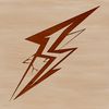 A stylized illustration of a lightning bolt with bold lines and dynamic movement, ideal for vector art projects.