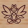 A simple line drawing of a mythical creature from a fairy tale.
