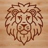 Wild Lion Illustration in Simple Vector Art An illustration of a wild animal, a lion, created as vector art for use in various design projects.