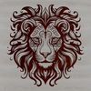 Wild Animal Head Study A detailed illustration of a lion's head, featuring a majestic mane and regal facial expression.