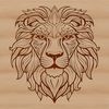 Stunning Lion Head Illustration A detailed illustration of a lion's head, suitable for vector graphic design.