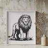 Standing Lion Artwork - PDF Free Download