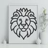 Stunning Lion - Laser Cutter PNG