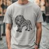 Unique Standing Lion - DXF Digital File