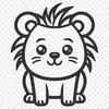 Beautiful Lion SVG, PNG, PDF And DXF Files