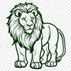 Unique Lion Drawing PNG - Free Download