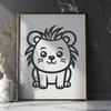 Cute Lion PNG