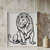 Lion In SVG Format - Free Commercial Use License