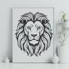 Free Lion In PDF And PNG