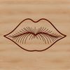 Beautiful Human Lip Anatomy A close-up illustration of human lips, highlighting the mouth's anatomy and shape.