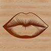 Free Clip Art Lips SVG Image Vector clip art design of mouth lips for cutting machine and digital use.