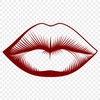 Lip Anatomy Vector An illustration of the human mouth anatomy, highlighting the shape and structure of lips.