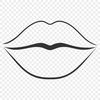 Lip Anatomy Vector Illustration Detailed representation of lip anatomy as a clipart design.