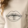 Detailed Lip Anatomy Vector Close-up illustration of human lips with detailed anatomy.