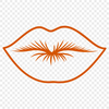 Beautiful Human Lip Anatomy Illustration Anatomical illustration of human lips for vector design and editing.