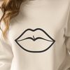 Lip Outline SVG Vector Art SVG vector art of lips suitable for various design applications.