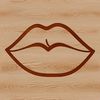 Detailed Lip Anatomy Illustration A detailed illustration of the human lips, highlighting their shape and structure.