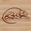 A detailed illustration of a lizard in various body positions, suitable for vector graphics and digital designs.