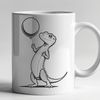 Fun Vector Lizard Designs A simple illustration of a lizard in various poses and colors.