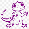 SVG Lizard Graphic A small to medium-sized reptile with scales, claws, and a long tail.