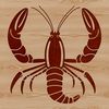 Delicate Lobster Illustration A digital illustration of a lobster, suitable for vector graphics and cutting machine designs.