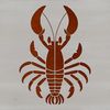 Lobster Illustration for Vector Graphics An illustration of a lobster with a realistic design, suitable for vector graphics and cutting machine projects.