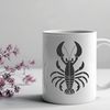 Colorful Sea Life Illustration A detailed illustration of a sea creature, a lobster, suitable for vector design and commercial use.