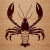 Beautiful Vector Lobster Design A digital illustration of a lobster, suitable for various design applications.